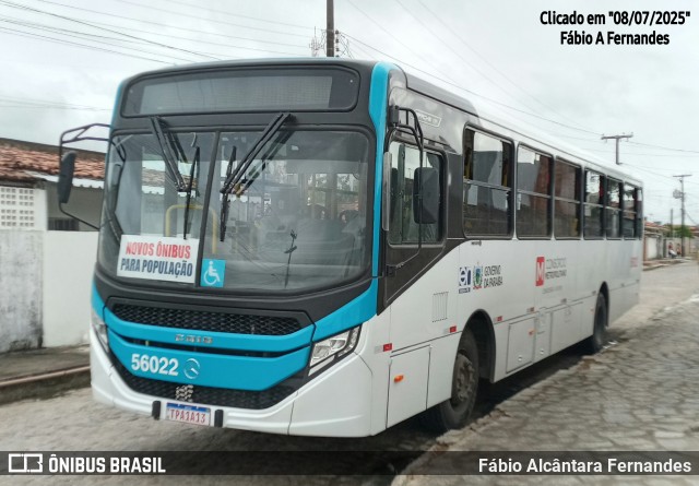 Rodoviária Santa Rita > SIM - Sistema Integrado Metropolitano > TR Transportes 56022 na cidade de Santa Rita, Paraíba, Brasil, por Fábio Alcântara Fernandes. Número da foto: #13218948.