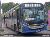 Viação Vila Real B11522 na cidade de Rio de Janeiro, Rio de Janeiro, Brasil, por Felipe Costa. Número da foto: #13220178.