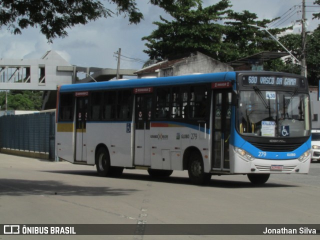 Transportadora Globo 279 na cidade de Recife, Pernambuco, Brasil, por Jonathan Silva. Número da foto: #13221987.