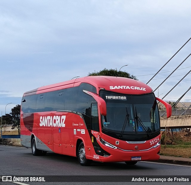 Viação Santa Cruz 35124 na cidade de Campinas, São Paulo, Brasil, por André Lourenço de Freitas. Número da foto: #13222988.