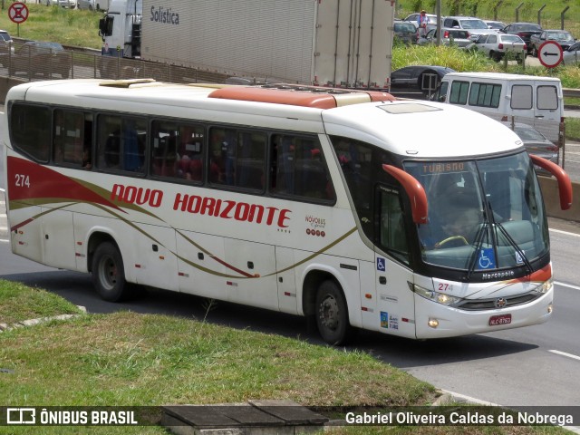 Viação Novo Horizonte 274 na cidade de Aparecida, São Paulo, Brasil, por Gabriel Oliveira Caldas da Nobrega. Número da foto: #13221377.