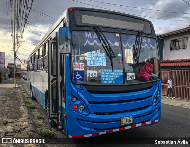 Buses Guadalupe I-2 na cidade de Tibás, San José, Costa Rica, por Sebastian Ávila. Número da foto: #13222825.