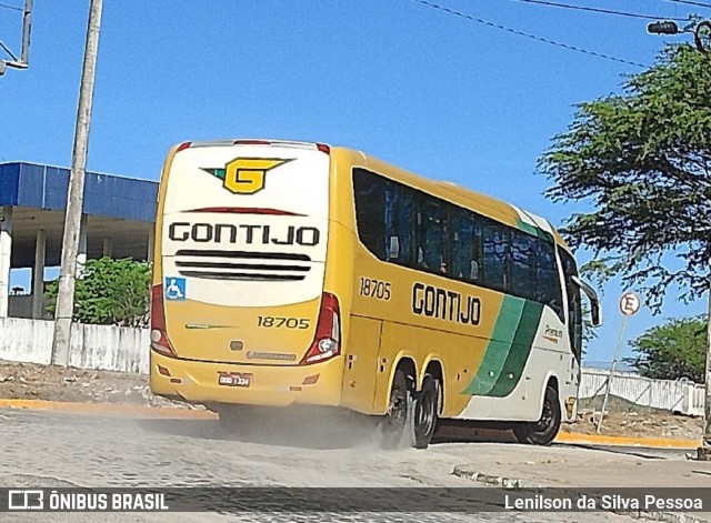 Empresa Gontijo de Transportes 18705 na cidade de Caruaru, Pernambuco, Brasil, por Lenilson da Silva Pessoa. Número da foto: #13223479.
