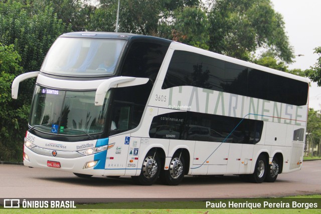 Auto Viação Catarinense 3605 na cidade de Curitiba, Paraná, Brasil, por Paulo Henrique Pereira Borges. Número da foto: #13223536.