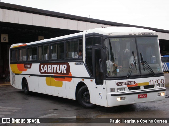 Saritur - Santa Rita Transporte Urbano e Rodoviário 11700 na cidade de Coronel Fabriciano, Minas Gerais, Brasil, por Paulo Henrique Coelho Correa. Número da foto: #13222606.