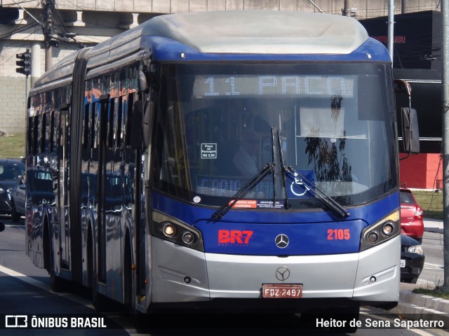 BR7 Mobilidade 2105 na cidade de São Bernardo do Campo, São Paulo, Brasil, por Heitor de Sena Sapaterro. Número da foto: #13221679.