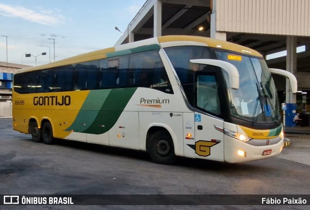 Empresa Gontijo de Transportes 18695 na cidade de Rio de Janeiro, Rio de Janeiro, Brasil, por Fábio Paixão. Número da foto: #13221819.