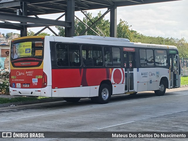 Auto Viação Alpha A48007 na cidade de Rio de Janeiro, Rio de Janeiro, Brasil, por Mateus Dos Santos Do Nascimento. Número da foto: #13221764.
