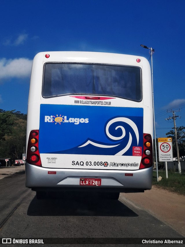 Rio Lagos Transportes SAQ.03.008 na cidade de Saquarema, Rio de Janeiro, Brasil, por Christiano Albernaz. Número da foto: #13222268.