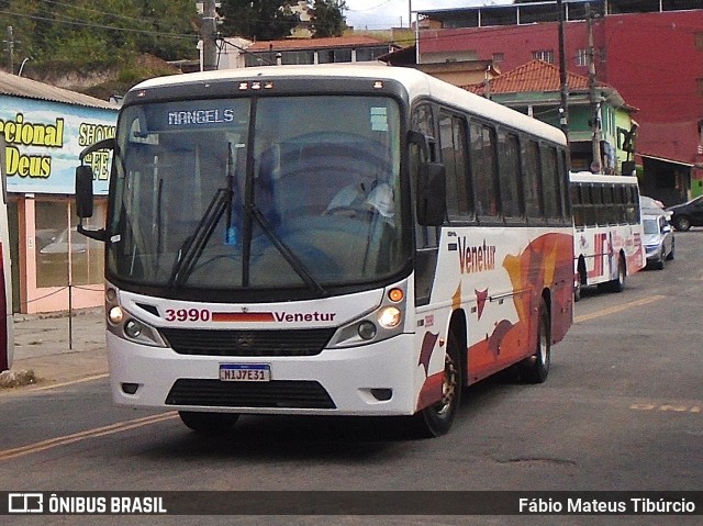 Venetur Turismo 3990 na cidade de Três Corações, Minas Gerais, Brasil, por Fábio Mateus Tibúrcio. Número da foto: #13223185.