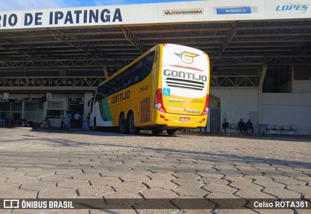 Empresa Gontijo de Transportes 21610 na cidade de Ipatinga, Minas Gerais, Brasil, por Celso ROTA381. Número da foto: #13222698.