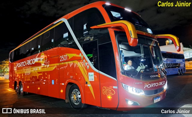 Auto Viação Porto Rico 2501 na cidade de Goiânia, Goiás, Brasil, por Carlos Júnior. Número da foto: #13223985.