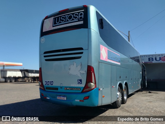 Viação Lustosa 3010 na cidade de Oeiras, Piauí, Brasil, por Espedito de Brito Gomes. Número da foto: #13223406.