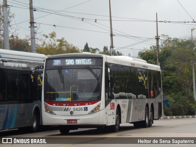 Next Mobilidade - ABC Sistema de Transporte 5426 na cidade de São Paulo, São Paulo, Brasil, por Heitor de Sena Sapaterro. Número da foto: #13223167.