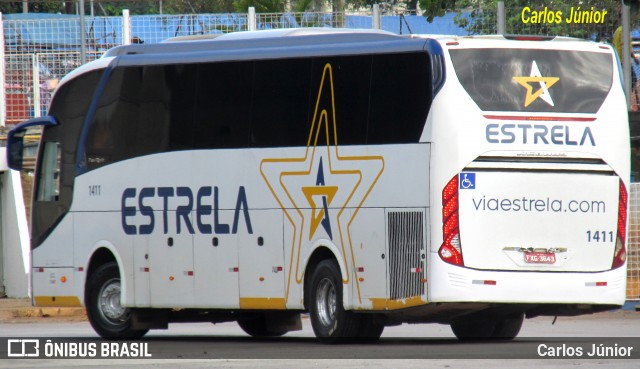 Viação Estrela 1411 na cidade de Goiânia, Goiás, Brasil, por Carlos Júnior. Número da foto: #13222045.