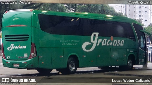 Viação Graciosa 23 na cidade de Curitiba, Paraná, Brasil, por Lucas Weber Calizario. Número da foto: #13221743.