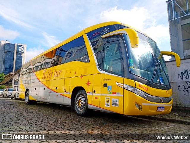 Kelly Tur Turismo 6300 na cidade de Joinville, Santa Catarina, Brasil, por Vinícius Weber. Número da foto: #13221849.