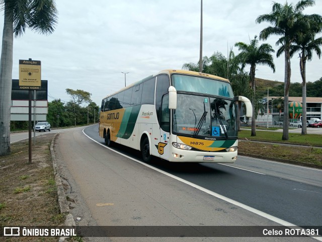Empresa Gontijo de Transportes 14875 na cidade de Ipatinga, Minas Gerais, Brasil, por Celso ROTA381. Número da foto: #13222711.