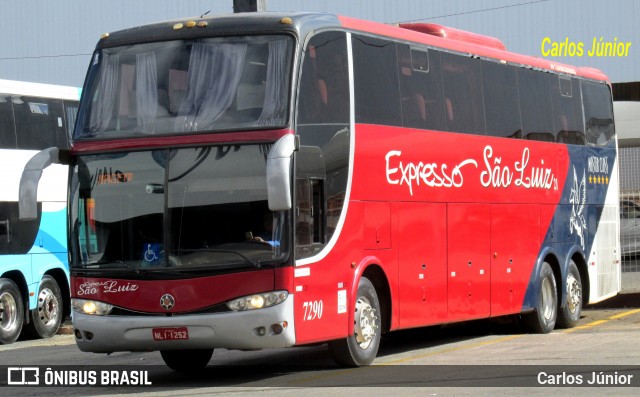 Expresso São Luiz 7290 na cidade de Goiânia, Goiás, Brasil, por Carlos Júnior. Número da foto: #13222050.