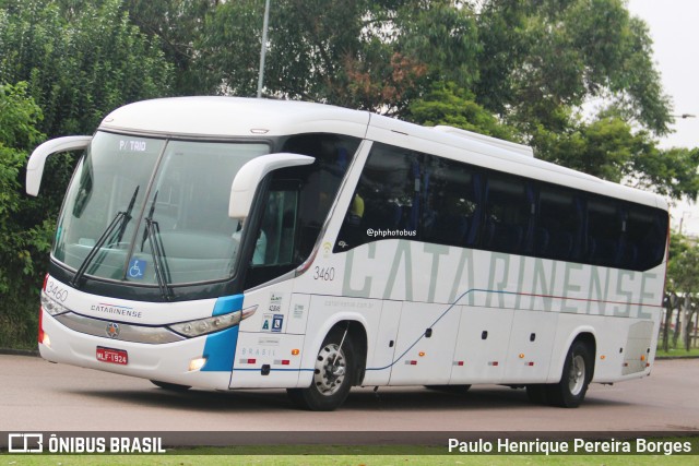Auto Viação Catarinense 3460 na cidade de Curitiba, Paraná, Brasil, por Paulo Henrique Pereira Borges. Número da foto: #13223529.