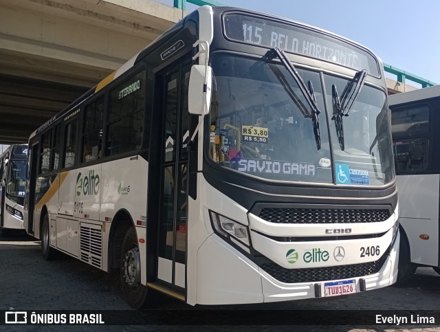 Viação Elite 2406 na cidade de Volta Redonda, Rio de Janeiro, Brasil, por Evelyn Lima. Número da foto: #13222572.