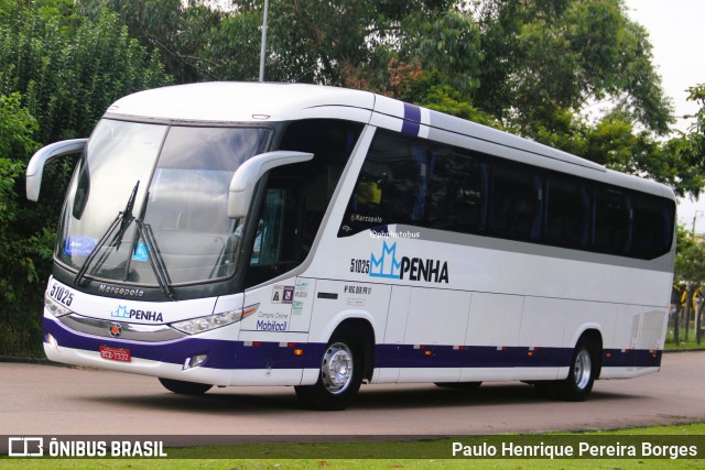 Empresa de Ônibus Nossa Senhora da Penha 51025 na cidade de Curitiba, Paraná, Brasil, por Paulo Henrique Pereira Borges. Número da foto: #13223554.
