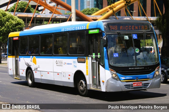 Viação Redentor C47656 na cidade de Rio de Janeiro, Rio de Janeiro, Brasil, por Paulo Henrique Pereira Borges. Número da foto: #13223514.