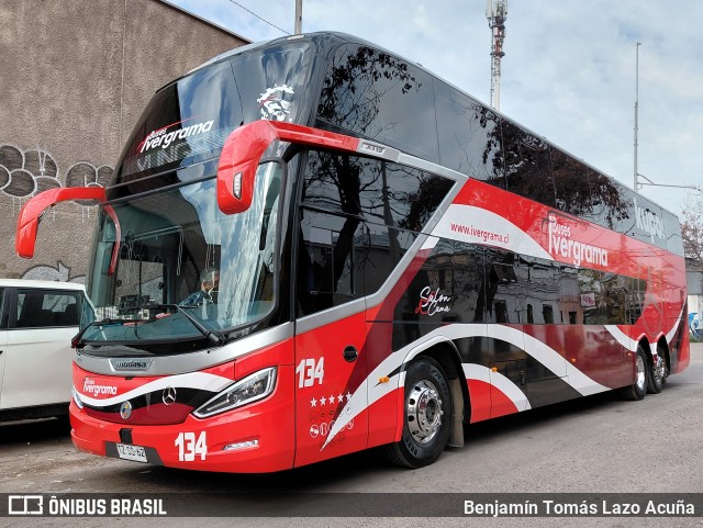 Ivergrama - Transporte y Turismo Iver Grama 134 na cidade de Estación Central, Santiago, Metropolitana de Santiago, Chile, por Benjamín Tomás Lazo Acuña. Número da foto: #13224108.