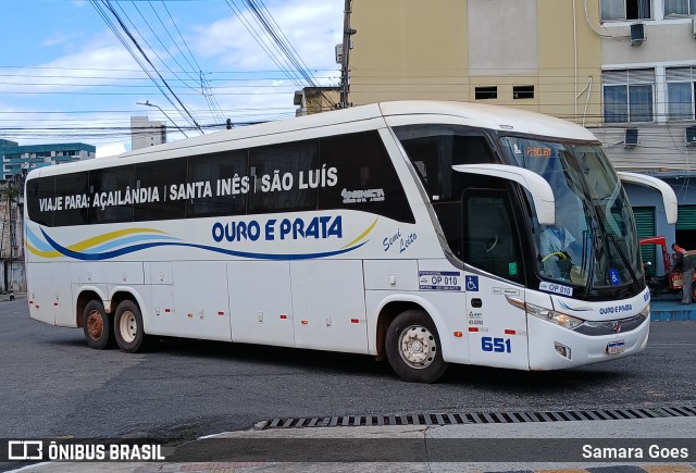 Viação Ouro e Prata 651 na cidade de Belém, Pará, Brasil, por Samara Goes. Número da foto: #13221970.