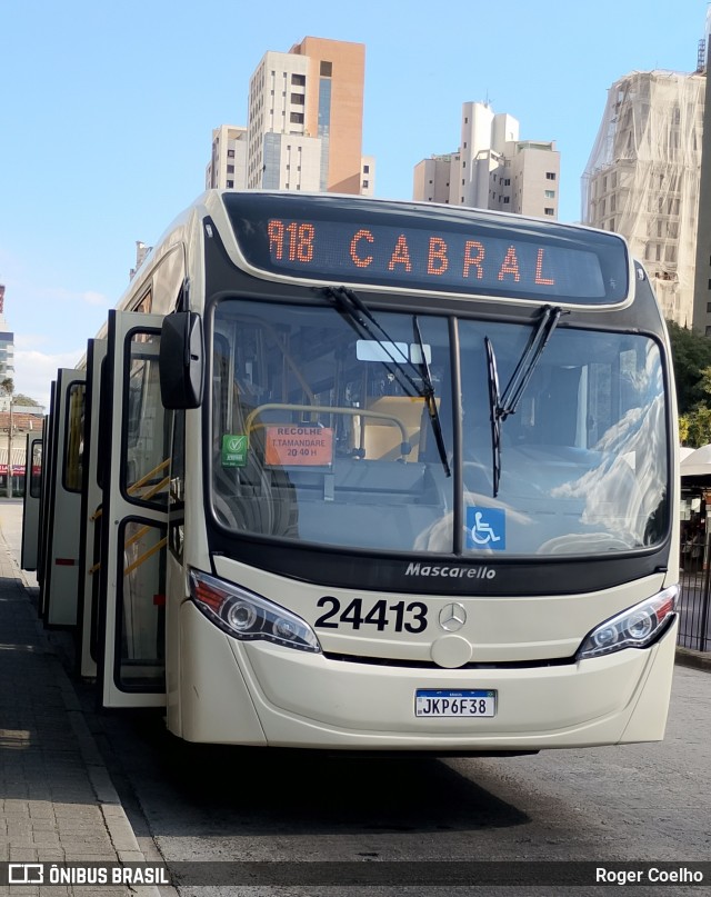 Viação Antonina 24413 na cidade de Curitiba, Paraná, Brasil, por Roger Coelho. Número da foto: #13223209.