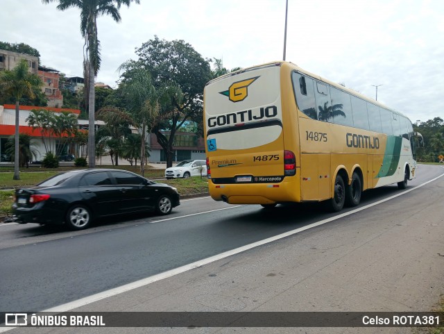 Empresa Gontijo de Transportes 14875 na cidade de Ipatinga, Minas Gerais, Brasil, por Celso ROTA381. Número da foto: #13222717.