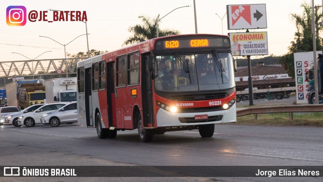 Companhia Coordenadas de Transportes 90231 na cidade de Ribeirão das Neves, Minas Gerais, Brasil, por Jorge Elias Neres. Número da foto: #13221425.