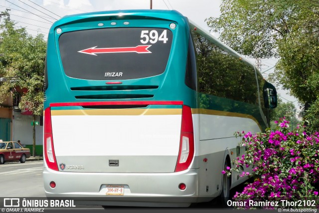 Flecha Roja México-Toluca-San Luis Mextepec-Querétaro 594 na cidade de Álvaro Obregón, Ciudad de México, México, por Omar Ramírez Thor2102. Número da foto: #13222806.