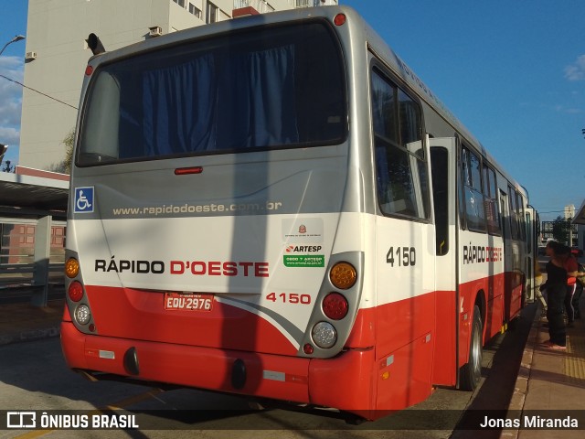 Rápido D´Oeste 4150 na cidade de Ribeirão Preto, São Paulo, Brasil, por Jonas Miranda. Número da foto: #13223669.
