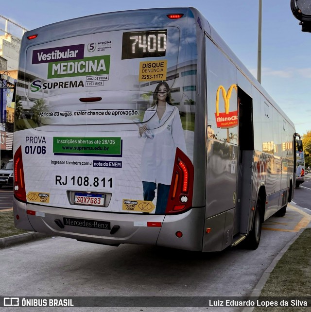 Auto Viação 1001 RJ 108.811 na cidade de Niterói, Rio de Janeiro, Brasil, por Luiz Eduardo Lopes da Silva. Número da foto: #13223364.