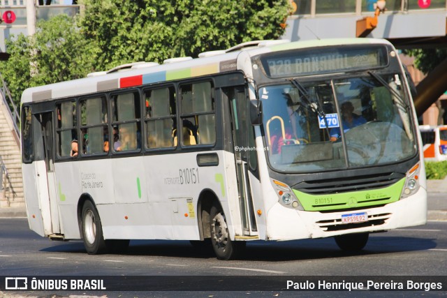 Transportes Paranapuan B10151 na cidade de Rio de Janeiro, Rio de Janeiro, Brasil, por Paulo Henrique Pereira Borges. Número da foto: #13223504.