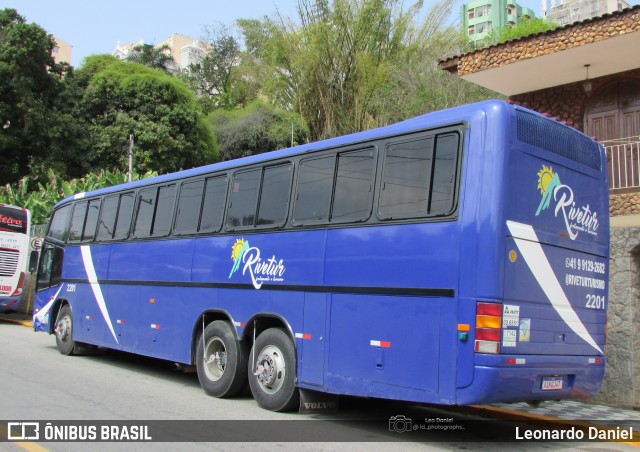 Rivertur Transportes e Fretamento 2201 na cidade de Aparecida, São Paulo, Brasil, por Leonardo Daniel. Número da foto: #13225426.
