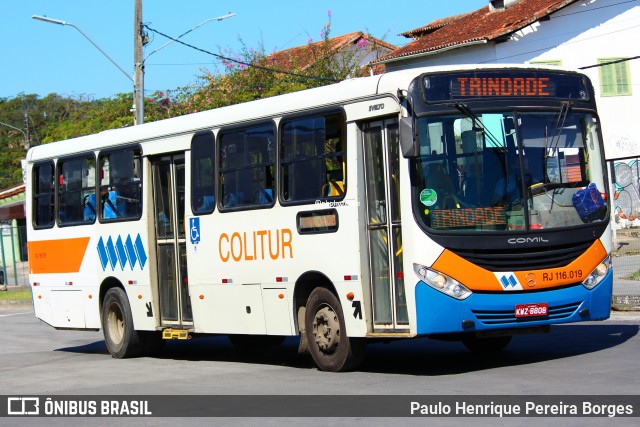 Colitur Transportes Rodoviários RJ 116.019 na cidade de Paraty, Rio de Janeiro, Brasil, por Paulo Henrique Pereira Borges. Número da foto: #13225878.