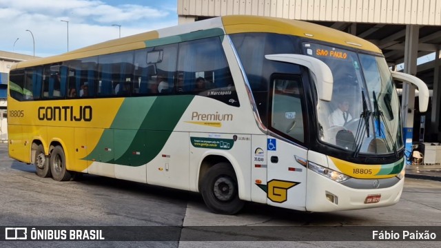 Empresa Gontijo de Transportes 18805 na cidade de Rio de Janeiro, Rio de Janeiro, Brasil, por Fábio Paixão. Número da foto: #13224331.