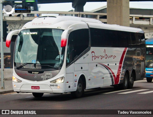 Paraibuna Transportes 30010 na cidade de Rio de Janeiro, Rio de Janeiro, Brasil, por Tadeu Vasconcelos. Número da foto: #13224571.