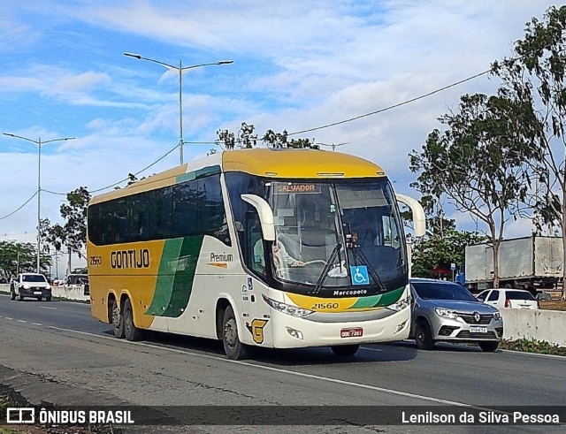 Empresa Gontijo de Transportes 21560 na cidade de Caruaru, Pernambuco, Brasil, por Lenilson da Silva Pessoa. Número da foto: #13226171.