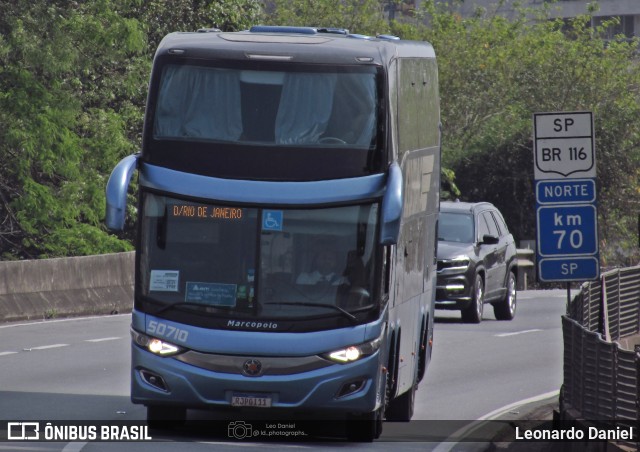 Viação Águia Branca 50710 na cidade de Aparecida, São Paulo, Brasil, por Leonardo Daniel. Número da foto: #13225096.