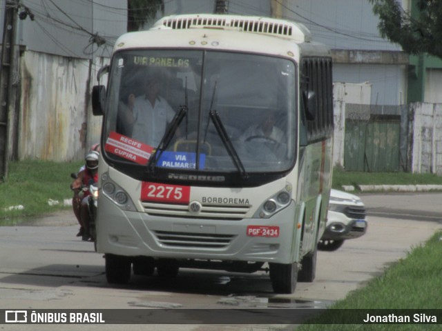 Borborema Imperial Transportes 2275 na cidade de Recife, Pernambuco, Brasil, por Jonathan Silva. Número da foto: #13224724.