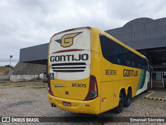 Empresa Gontijo de Transportes 18305 na cidade de Viana, Espírito Santo, Brasil, por Emanuel Sócrates. Número da foto: #13224605.