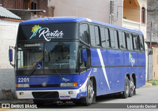 Rivertur Transportes e Fretamento 2201 na cidade de Aparecida, São Paulo, Brasil, por Leonardo Daniel. Número da foto: #13225403.