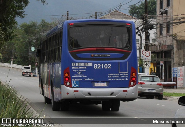 BR Mobilidade Baixada Santista 82102 na cidade de Cubatão, São Paulo, Brasil, por Moiséis Inácio. Número da foto: #13225541.