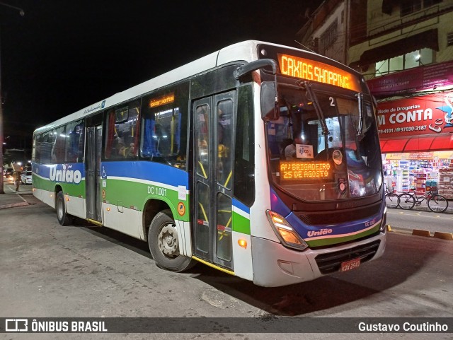 Viação União DC 1.001 na cidade de Duque de Caxias, Rio de Janeiro, Brasil, por Gustavo Coutinho. Número da foto: #13225098.