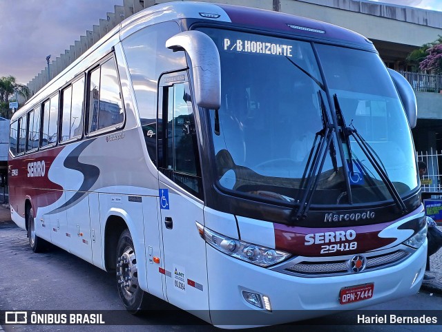 Viação Serro 29418 na cidade de Belo Horizonte, Minas Gerais, Brasil, por Hariel Bernades. Número da foto: #13224678.