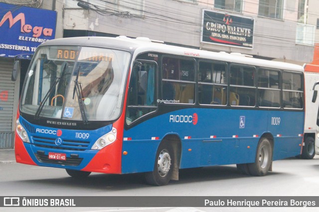 Viação Riodoce 11009 na cidade de Caratinga, Minas Gerais, Brasil, por Paulo Henrique Pereira Borges. Número da foto: #13225825.