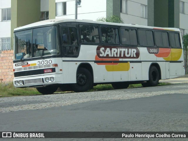 Saritur - Santa Rita Transporte Urbano e Rodoviário 3030 na cidade de Belo Horizonte, Minas Gerais, Brasil, por Paulo Henrique Coelho Correa. Número da foto: #13224710.